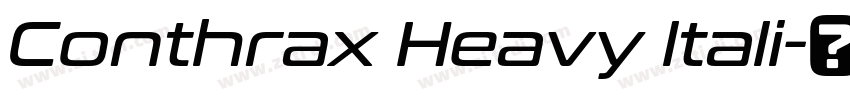 Conthrax Heavy ltali字体转换